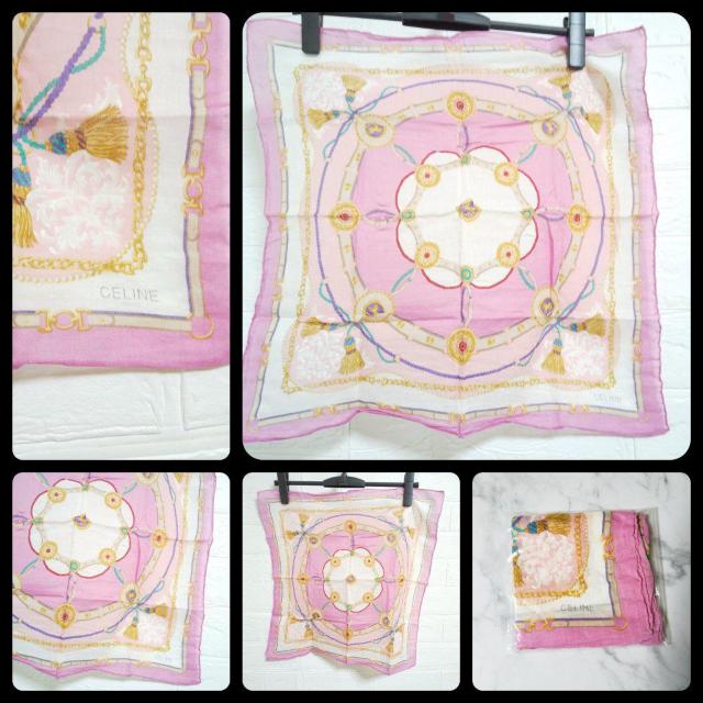 セリーヌ CELINE★ハンカチ★中古品 アンティーク < ブランド  セリーヌ CELINE★ハンカチ★中古品 アンティーク < ブランドの