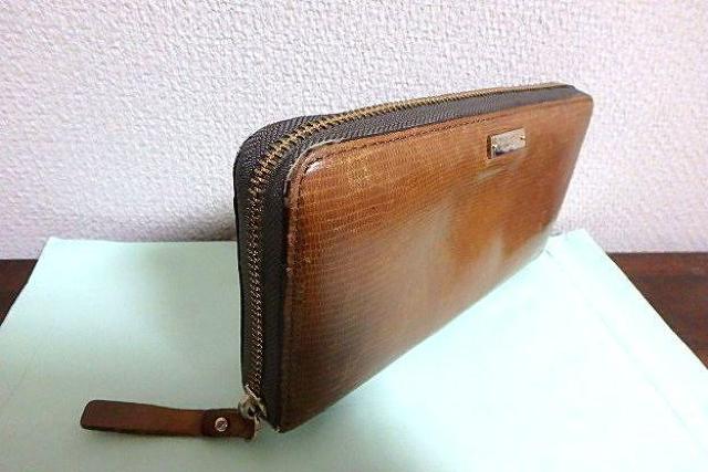 ◆kate spade new york ケイトスペード P091 長財布 ラウンドファスナー レザー 中古品 < 女性ファッション  ◆kate spade new york ケイトスペード P091 長財布 ラウンドファスナー レザー 中古品 < 女性ファッションの