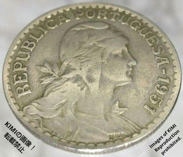 1エスクード硬貨 1951年 ポルトガル シールド 貨幣 コイン ポルトガルの紋章 古銭 リバティヘッド < ホビー  1エスクード硬貨 1951年 ポルトガル シールド 貨幣 コイン ポルトガルの紋章 古銭 リバティヘッド < ホビーの