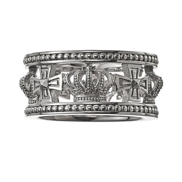 新品◆JUSTIN DAVIS◆MEDIEVAL WEDDING BAND RING◆7号◆クロスクラウンリング◆定価29,700 < ブランド  新品◆JUSTIN DAVIS◆MEDIEVAL WEDDING BAND RING◆7号◆クロスクラウンリング◆定価29,700  < ブランドの