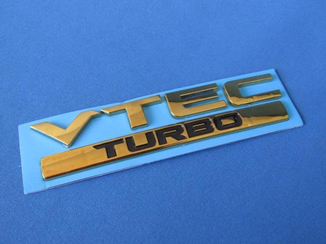 ● V-TEC TURBO ABS製 ゴールドメッキ&ブラック セパレート仕様 エンブレム● < 自動車/バイク ● V-TEC TURBO ABS製 ゴールドメッキ&ブラック セパレート仕様 エンブレム● < 自動車/バイク