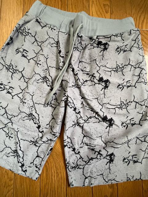 Mサイズ!高貴紳士的!クラック柄!カットソー総柄!両サイドand後ポケット付き!ハーフパンツ!新品! < 男性ファッション  Mサイズ!高貴紳士的!クラック柄!カットソー総柄!両サイドand後ポケット付き!ハーフパンツ!新品!  < 男性ファッションの