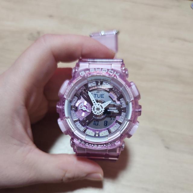 1度試着  箱、説明書付き G-SHOCK レディース クリアピンク < 女性アクセサリー/時計  1度試着  箱、説明書付き G-SHOCK レディース クリアピンク < 女性アクセサリー/時計の