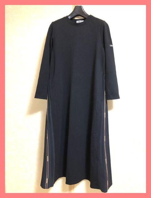 ミルクフェド☆美品スタイルアップ♪完売プリーツロゴドッキングマキシワンピ黒 < ブランド ミルクフェド☆美品スタイルアップ♪完売プリーツロゴドッキングマキシワンピ黒 < ブランドの