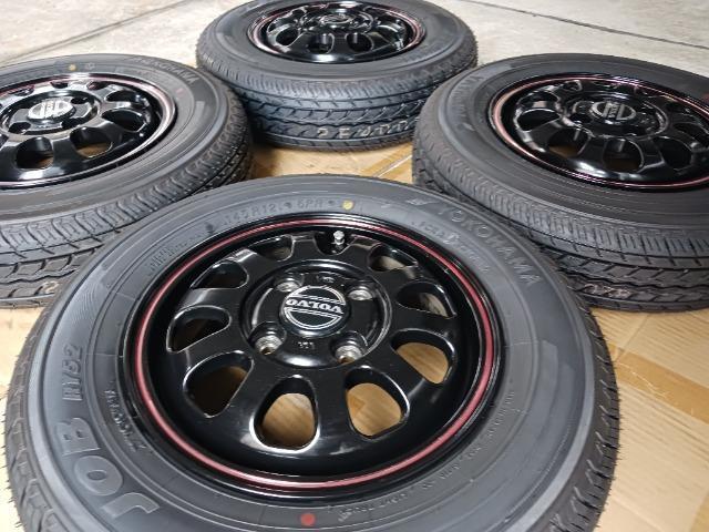 145R12 6PR 夏タイヤ、アルミセット < 自動車/バイク 145R12 6PR 夏タイヤ、アルミセット < 自動車/バイク