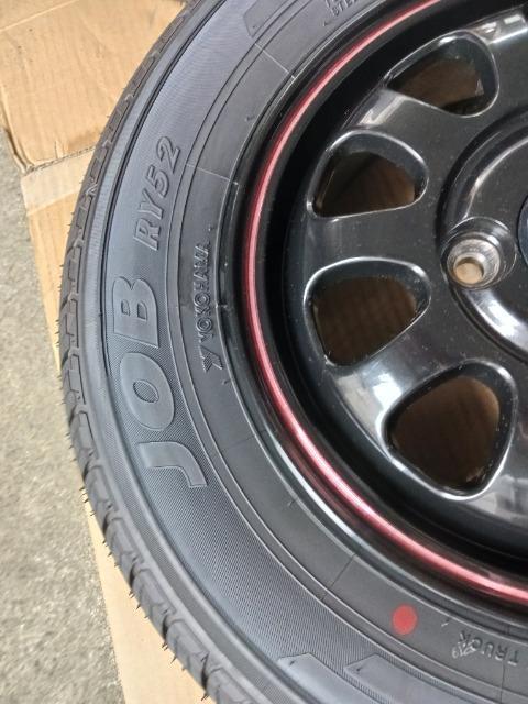 145R12 6PR 夏タイヤ、アルミセット < 自動車/バイク 145R12 6PR 夏タイヤ、アルミセット < 自動車/バイク
