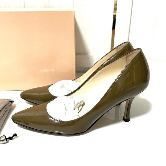 FABIO RUSCONI × SHIPS エナメル パンプス 37.5 < ブランド  FABIO RUSCONI × SHIPS エナメル パンプス 37.5 < ブランドの