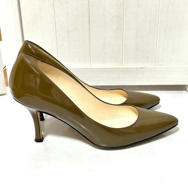 FABIO RUSCONI × SHIPS エナメル パンプス 37.5 < ブランド  FABIO RUSCONI × SHIPS エナメル パンプス 37.5 < ブランドの