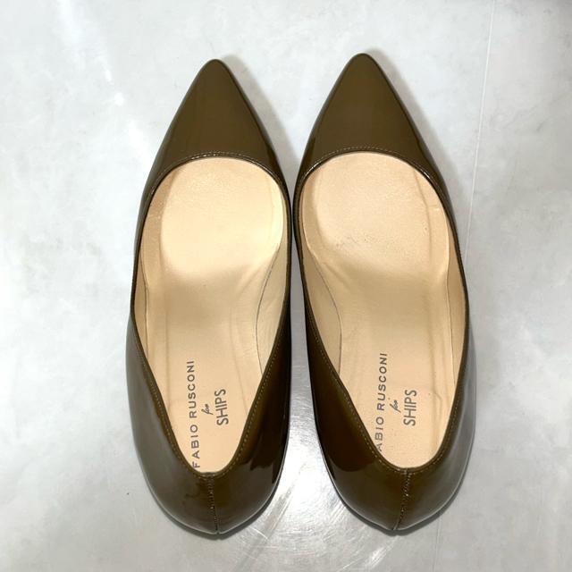 FABIO RUSCONI × SHIPS エナメル パンプス 37.5 < ブランド  FABIO RUSCONI × SHIPS エナメル パンプス 37.5 < ブランドの