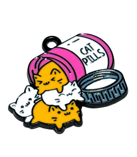 855 お薬ビンと猫ちゃん 1個 ねこネコ 金属チャーム アクセサリーパーツ < ペット/手芸/園芸 855 お薬ビンと猫ちゃん 1個 ねこネコ 金属チャーム アクセサリーパーツ < ペット/手芸/園芸の