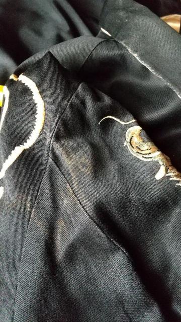 スカジャン ピンクドラゴン クリームソーダ ブラックキャッツ マジック ロカビリー パンク < 男性ファッション スカジャン ピンクドラゴン クリームソーダ ブラックキャッツ マジック ロカビリー パンク < 男性ファッションの