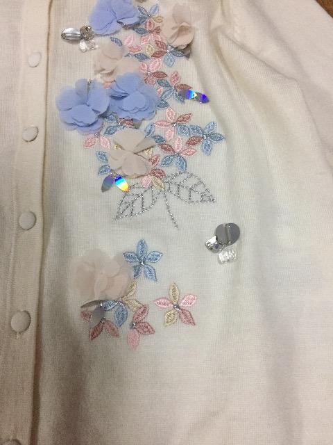 2017Nw  i chesty Flower Chiffon Cardigan  uh 