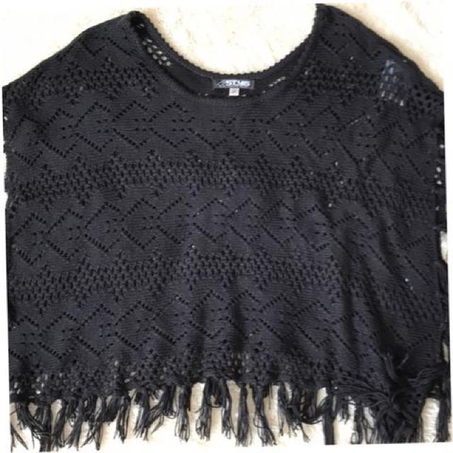 CO&LU  あみあみトップス  フリーサイズ ポンチョ風 < 女性ファッション  CO&LU  あみあみトップス  フリーサイズ ポンチョ風  < 女性ファッションの