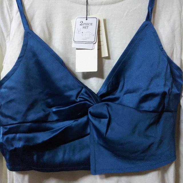 CITROIZM★カットソー+ビスチェ二点セット/ブルー < 女性ファッション  CITROIZM★カットソー+ビスチェ二点セット/ブルー < 女性ファッションの