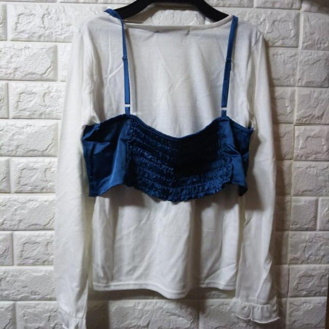 CITROIZM★カットソー+ビスチェ二点セット/ブルー < 女性ファッション  CITROIZM★カットソー+ビスチェ二点セット/ブルー < 女性ファッションの