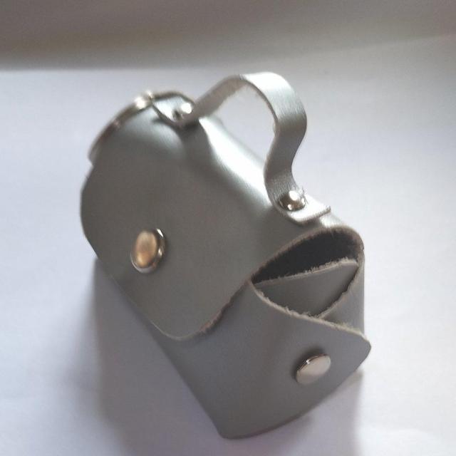 DIY  本皮 ミニバッグ メタリックグレー < ペット/手芸/園芸  DIY  本皮 ミニバッグ メタリックグレー < ペット/手芸/園芸の
