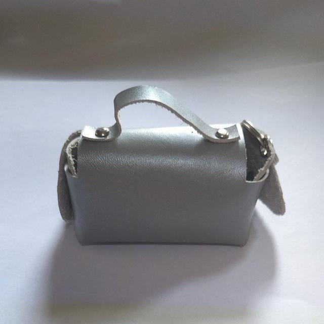 DIY  本皮 ミニバッグ メタリックグレー < ペット/手芸/園芸  DIY  本皮 ミニバッグ メタリックグレー < ペット/手芸/園芸の