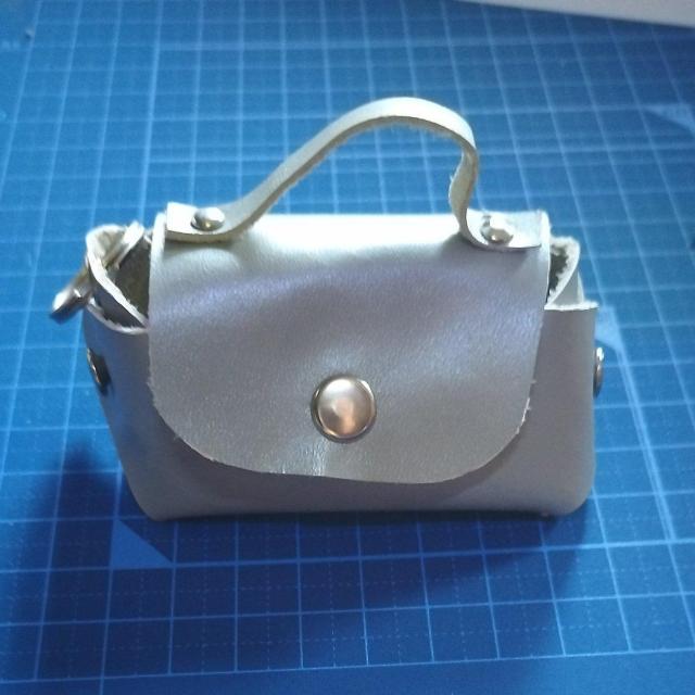 DIY  本皮 ミニバッグ メタリックグレー < ペット/手芸/園芸  DIY  本皮 ミニバッグ メタリックグレー < ペット/手芸/園芸の
