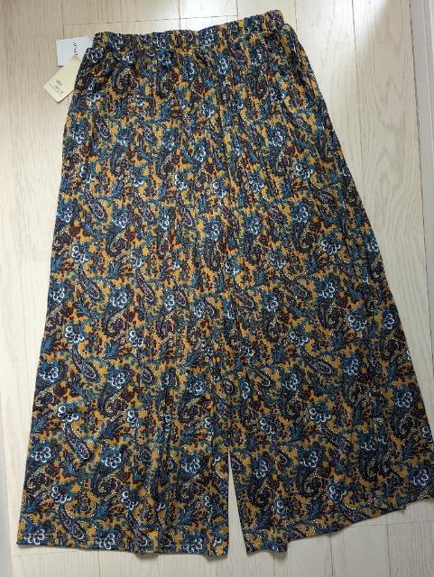 L★CHARM BERRY TIC★ペイズリー柄プリーツパンツ★新品 < 女性ファッション  L★CHARM BERRY TIC★ペイズリー柄プリーツパンツ★新品 < 女性ファッションの