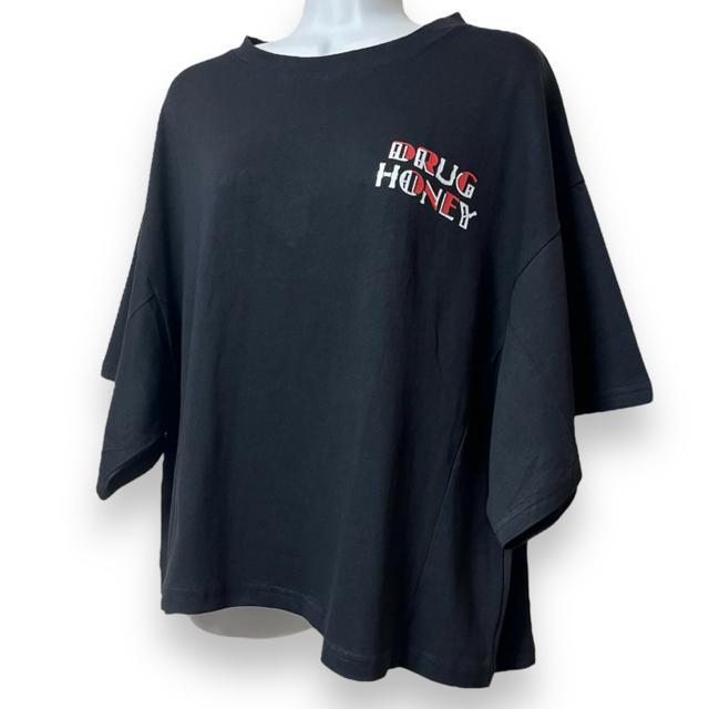【新品/Drug honey】ロゴプリント入BIGスリーブT/レッド < ブランド  【新品/Drug honey】ロゴプリント入BIGスリーブT/レッド < ブランドの