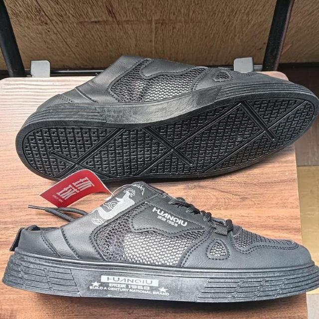 新品 27.5cm 27cm メンズ スニーカー サボシューズ 靴 ブラック < 男性ファッション  新品 27.5cm 27cm メンズ スニーカー サボシューズ 靴 ブラック < 男性ファッションの