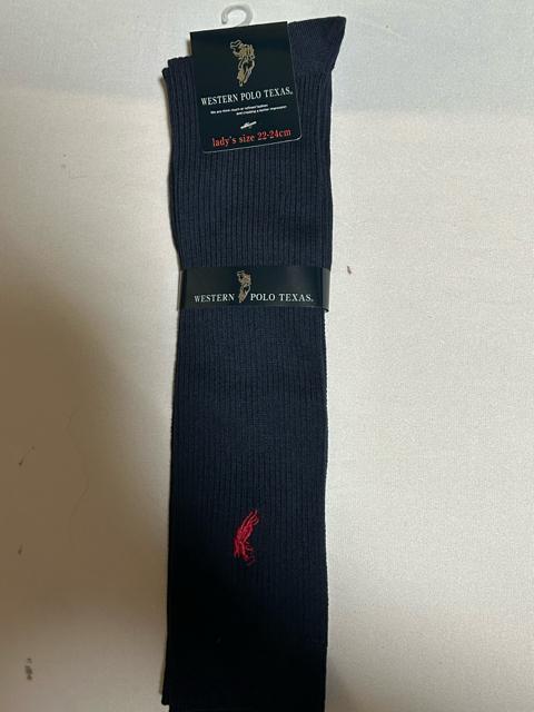 ウエスタンポロ 膝下32〜36cm 紺&黒ハイソックス 22〜24cm 6足セット(勿論全未使用品) < 女性ファッション ウエスタンポロ 膝下32〜36cm 紺&黒ハイソックス 22〜24cm 6足セット(勿論全未使用品) < 女性ファッションの