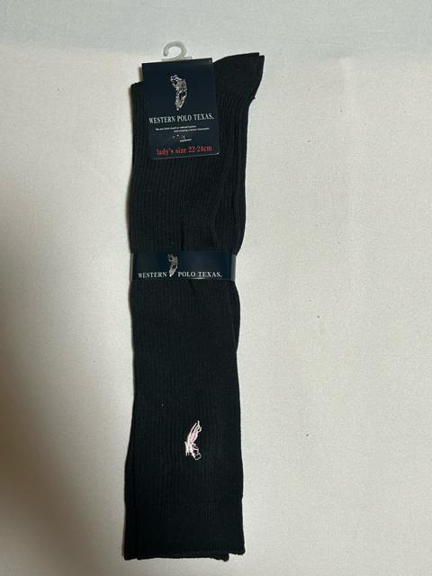 ウエスタンポロ 膝下32〜36cm 紺&黒ハイソックス 22〜24cm 6足セット(勿論全未使用品) < 女性ファッション ウエスタンポロ 膝下32〜36cm 紺&黒ハイソックス 22〜24cm 6足セット(勿論全未使用品) < 女性ファッションの