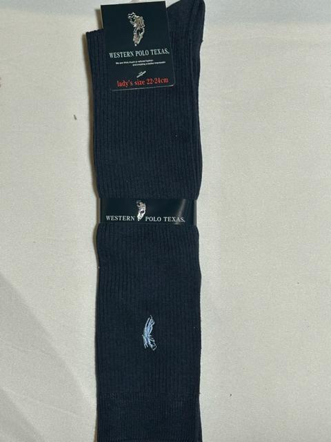 ウエスタンポロ 膝下32〜36cm 紺&黒ハイソックス 22〜24cm 6足セット(勿論全未使用品) < 女性ファッション ウエスタンポロ 膝下32〜36cm 紺&黒ハイソックス 22〜24cm 6足セット(勿論全未使用品) < 女性ファッションの