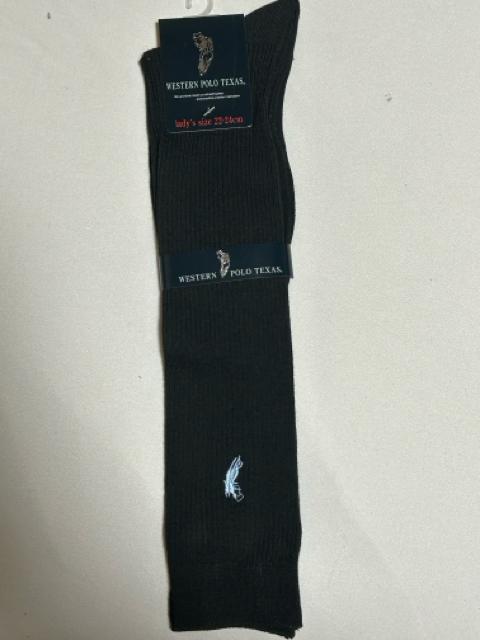 ウエスタンポロ 膝下32〜36cm 紺&黒ハイソックス 22〜24cm 6足セット(勿論全未使用品) < 女性ファッション ウエスタンポロ 膝下32〜36cm 紺&黒ハイソックス 22〜24cm 6足セット(勿論全未使用品) < 女性ファッションの