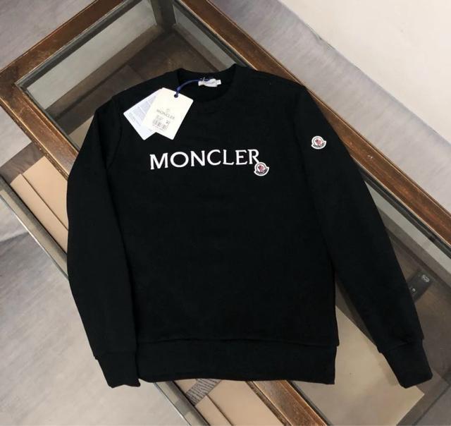 MONCLER �����N���[�� �X�E�F�b�g �g���[�i�[ �u���b�N ���S ���g�p  �� �u�����h�� 