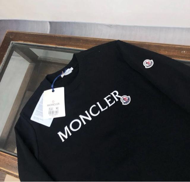 MONCLER �����N���[�� �X�E�F�b�g �g���[�i�[ �u���b�N ���S ���g�p �� �u�����h�� 