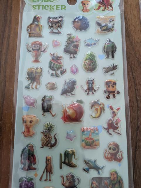 �{���{���h���b�v�V�[���@2�_�Z�b�g�@�C�^���A���u���C�����b�g�@�g�D���g�D���g�D���T�[�t���@���J�� EMBO STICKER �� �C���e���A/���C�t�� 