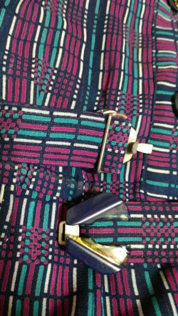 パープル系チェック柄長袖ワンピース XS〜Sサイズ 5〜7号 ベルト付き クラシカル < 女性ファッション パープル系チェック柄長袖ワンピース XS〜Sサイズ 5〜7号 ベルト付き クラシカル < 女性ファッションの