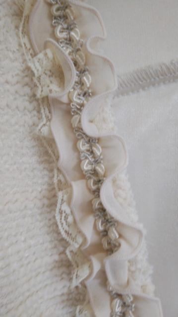 フリル&背面リボン風生成ラメニットボレロ◆クラシカル/姫系◆セット割 < ブランド フリル&背面リボン風生成ラメニットボレロ◆クラシカル/姫系◆セット割 < ブランドの