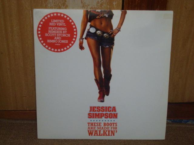 THESE BOOTS ARE MADE FOR WALKIN'/JESSIKA SIMPSON RED VINYL   CD/DVD/rfI 