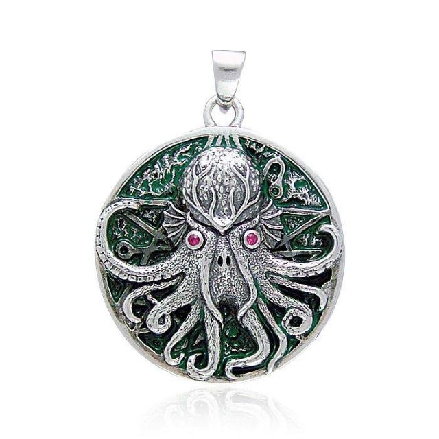 MS Great Cthulhu Silver Pendant   ANZT[/v 