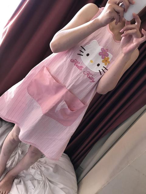 キティちゃんのエプロンA・ピンク☆愛用品☆ < 女性ファッション  キティちゃんのエプロンA・ピンク☆愛用品☆ < 女性ファッションの