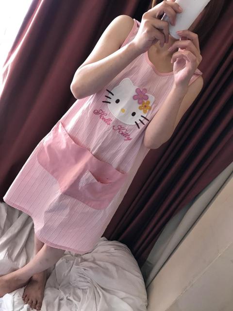 キティちゃんのエプロンA・ピンク☆愛用品☆ < 女性ファッション  キティちゃんのエプロンA・ピンク☆愛用品☆ < 女性ファッションの