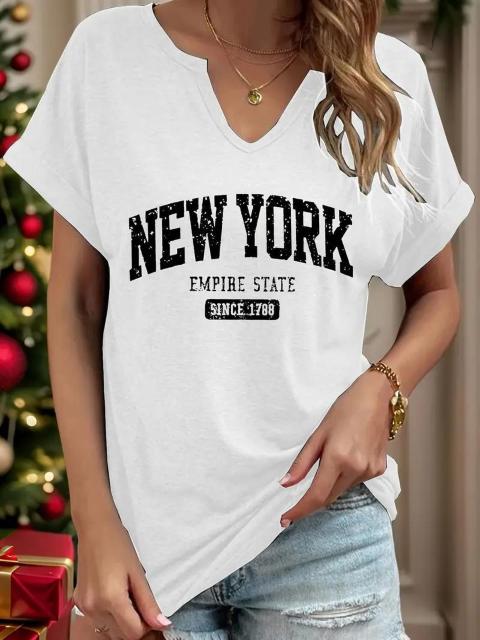 超お買い得990円★レディース ニューヨーク エンパイア レタープリント Tシャツ USAサイズS(日本サイズL相当)レッド < 女性ファッション  超お買い得990円★レディース ニューヨーク エンパイア レタープリント Tシャツ USAサイズS(日本サイズL相当)レッド < 女性ファッションの