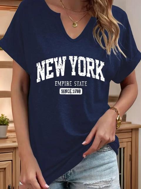 超お買い得990円★レディース ニューヨーク エンパイア レタープリント Tシャツ USAサイズS(日本サイズL相当)レッド < 女性ファッション  超お買い得990円★レディース ニューヨーク エンパイア レタープリント Tシャツ USAサイズS(日本サイズL相当)レッド < 女性ファッションの