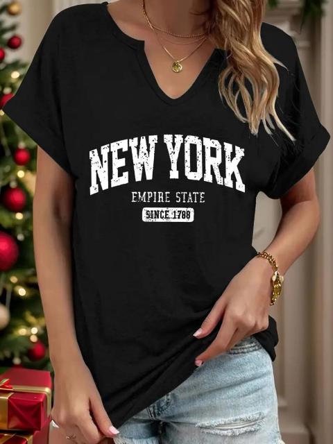 超お買い得990円★レディース ニューヨーク エンパイア レタープリント Tシャツ USAサイズS(日本サイズL相当)レッド < 女性ファッション  超お買い得990円★レディース ニューヨーク エンパイア レタープリント Tシャツ USAサイズS(日本サイズL相当)レッド < 女性ファッションの