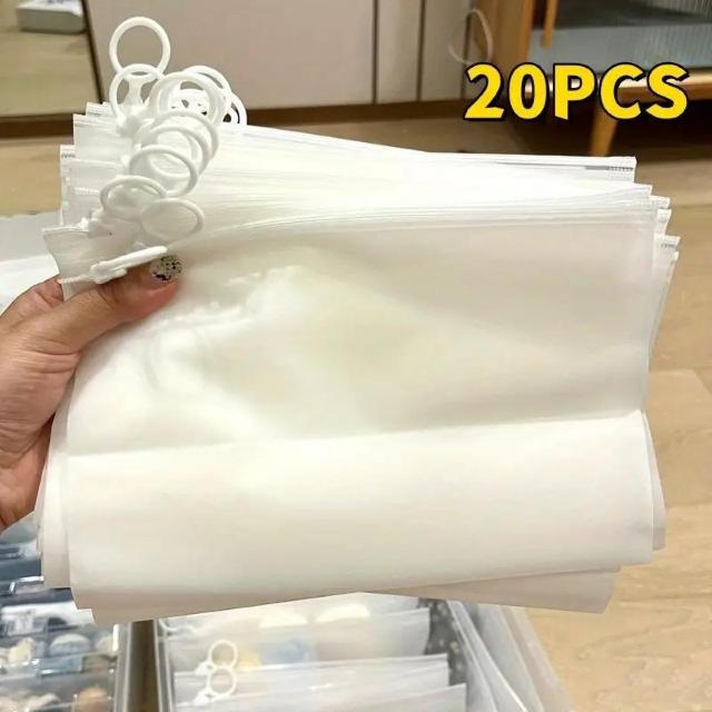 超お買い得390円★大容量 マット仕上げ ジッパー収納バッグ20枚  防水 ポータブル 多用途オーガナイザー 透明ジッパーポーチ < インテリア/ライフ  超お買い得390円★大容量 マット仕上げ ジッパー収納バッグ20枚  防水 ポータブル 多用途オーガナイザー 透明ジッパーポーチ  < インテリア/ライフの