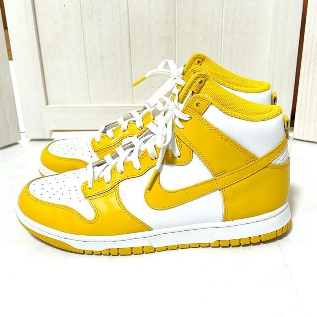 NIKE WMNS DUNK HIGH "DARK SULFUR" 28.5  uh 