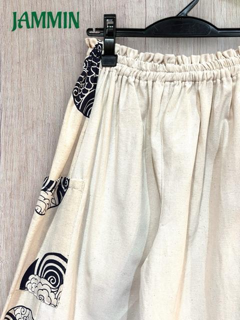 和柄アラジンパンツ アジアン エスニック 男女兼用 和柄 生成 < 女性ファッション 和柄アラジンパンツ アジアン エスニック 男女兼用 和柄 生成 < 女性ファッションの