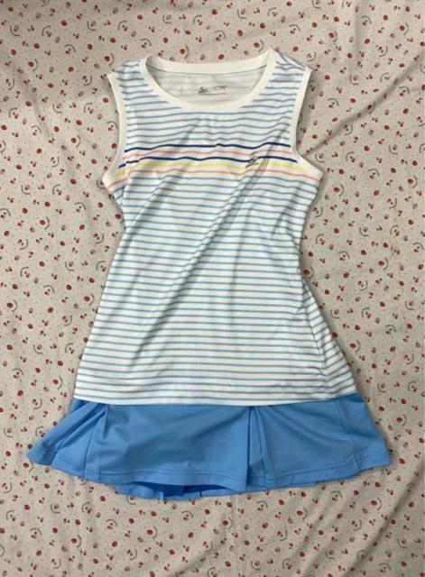 テニスウェア スリクソンワンピース テニス 脇下45.5センチ 丈75センチ パジャマとして使用 ホームクリーニング済み < レジャー/スポーツ テニスウェア スリクソンワンピース テニス 脇下45.5センチ 丈75センチ パジャマとして使用 ホームクリーニング済み < レジャー/スポーツの