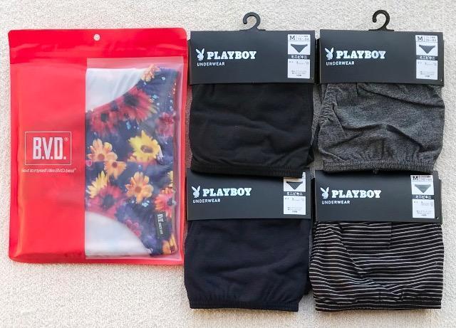 B.V.D��PLAYBOY �r�L�j �u���[�t M�T�C�Y 5���Z�b�g  �� �j���t�@�b�V������ 