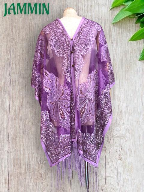 ペーズリー柄レーストップス アジアン 紫 エスニック 衣装 ヒッピー < 女性ファッション ペーズリー柄レーストップス アジアン 紫 エスニック 衣装 ヒッピー < 女性ファッションの