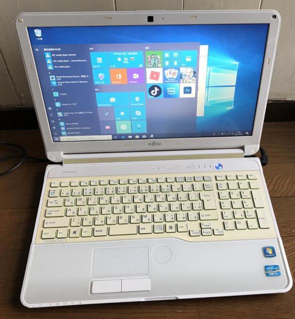 �m�[�gPC Windows11 10 �x�m�� FMV LIFEBOOK AH55/G 8GB i7-2670QM �V�iSSD480 �� PC�{��/���Ӌ@��� 