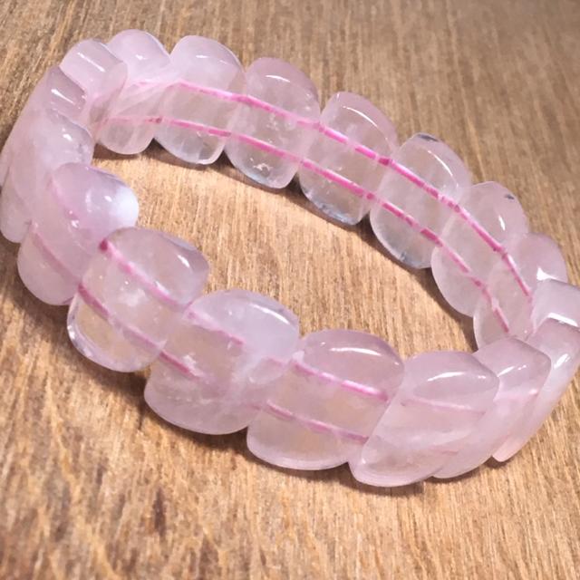 《No.083》天然石ローズクォーツ バングル 内径17.5cm < 女性アクセサリー/時計  《No.083》天然石ローズクォーツ バングル 内径17.5cm < 女性アクセサリー/時計の