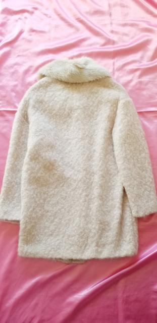 ★イタリア製MADE IN ITALY☆お洒落ピンクベージュ大人可愛い♪圧縮ウール軽量ふわふわモヘア♪ファージャケットコート < 女性ファッション ★イタリア製MADE IN ITALY☆お洒落ピンクベージュ大人可愛い♪圧縮ウール軽量ふわふわモヘア♪ファージャケットコート < 女性ファッションの